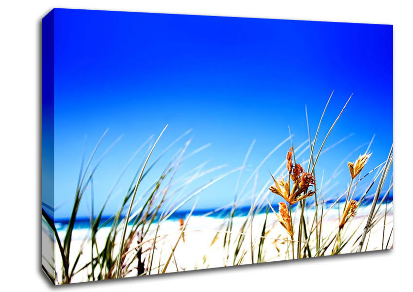 Clear Beach Sky Canvas Wall Art