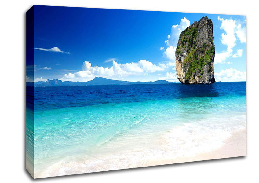 Sea Rock Thailand Canvas Wall Art