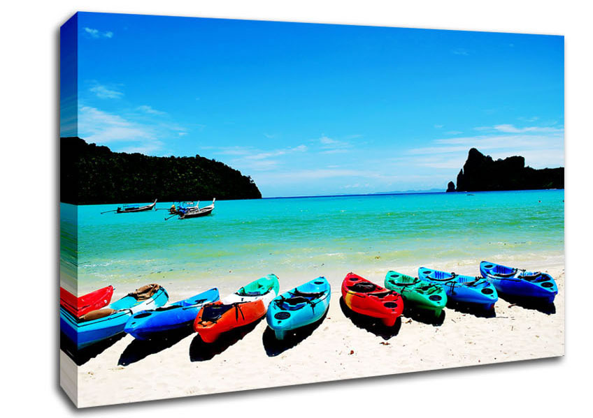 Boat Paradise Canvas Wall Art