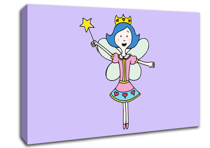 Fairy Princess Lilac Canvas Wall Art