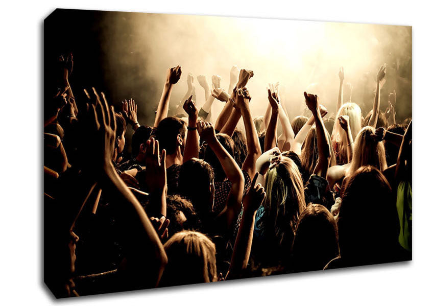 Concert Crowd Canvas Wall Art