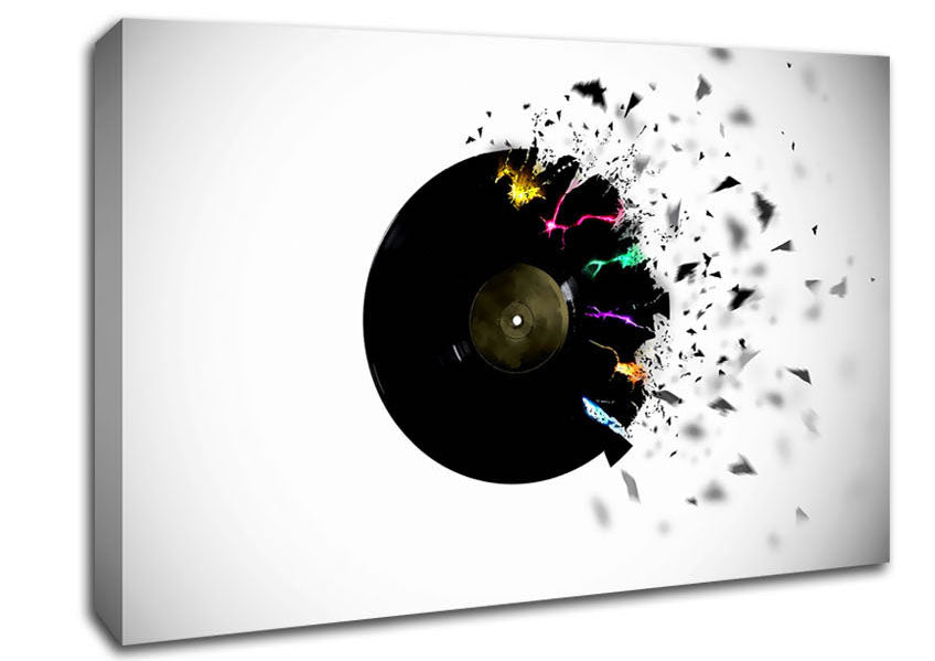Record Blast Canvas Wall Art