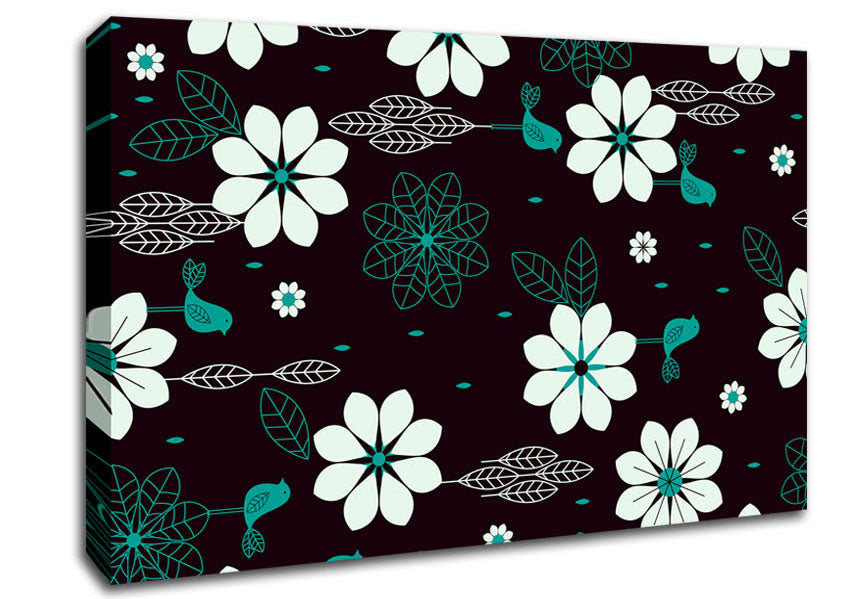 Daisy Face Canvas Wall Art
