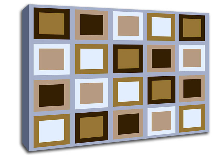 Squared In Square Canvas Wall Art