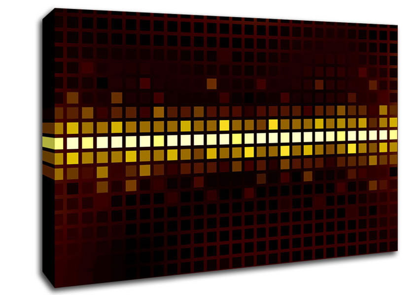 The Golden Line Canvas Wall Art