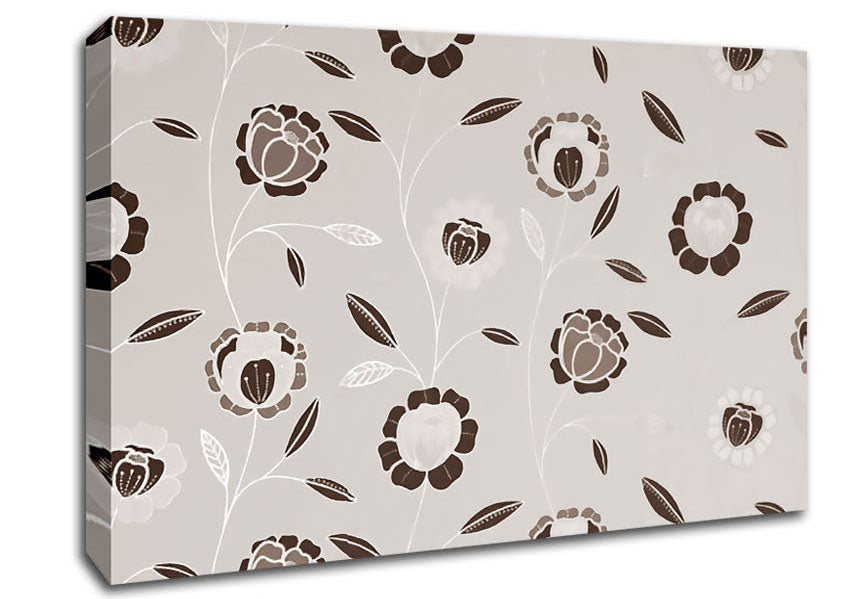 Evolution Of The Seed Beige Canvas Wall Art