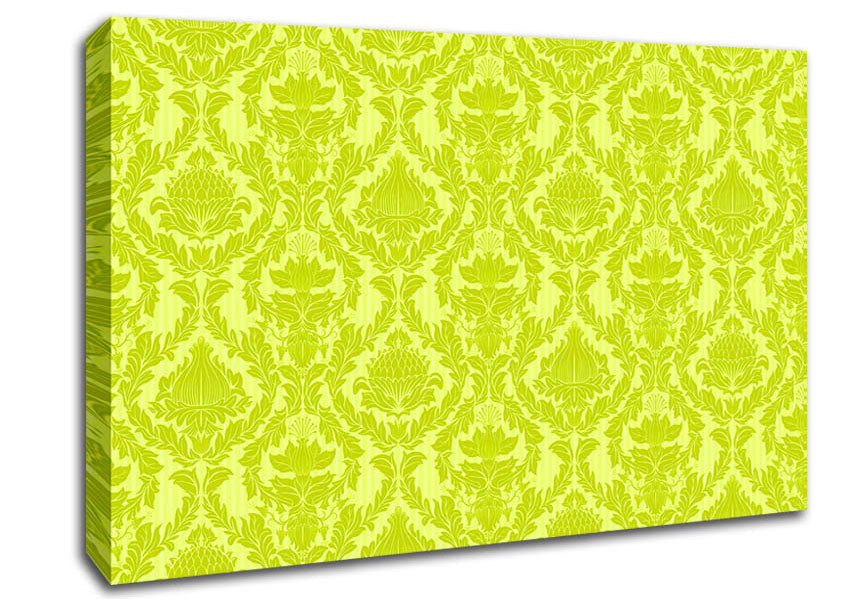 Flock Green Canvas Wall Art