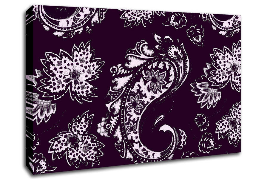 Prolongation Purple Canvas Wall Art