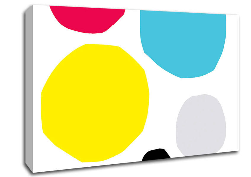 Colourful Dots Canvas Wall Art