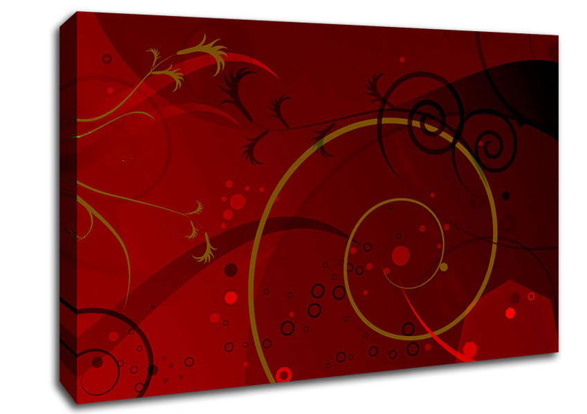 Maroon Galore Canvas Wall Art