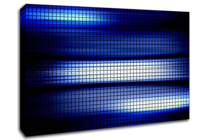 Blue Lightning Canvas Wall Art