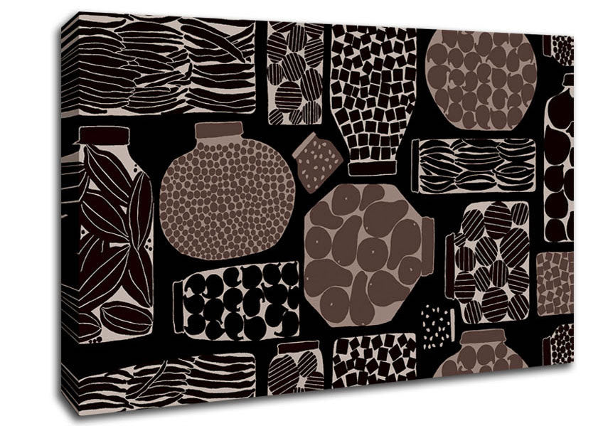 Expressionism Chocolate Canvas Wall Art