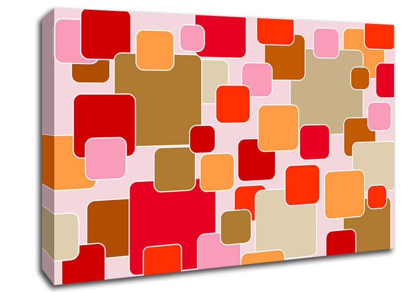 Colour Of Squares Canvas Wall Art