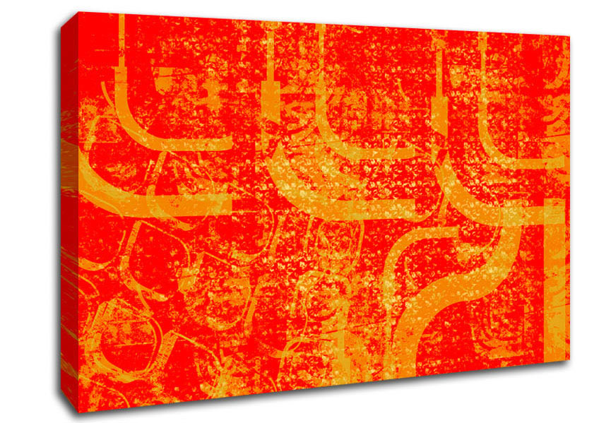 Union Of Orange Canvas Wall Art