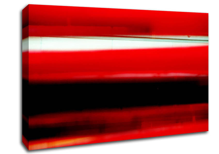 Red Ocean Abstract Canvas Wall Art