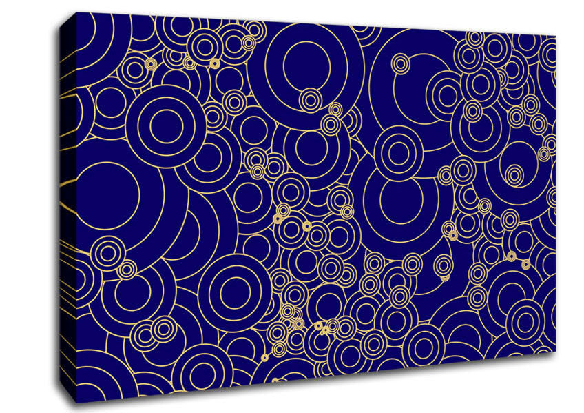 Golden Purple Canvas Wall Art