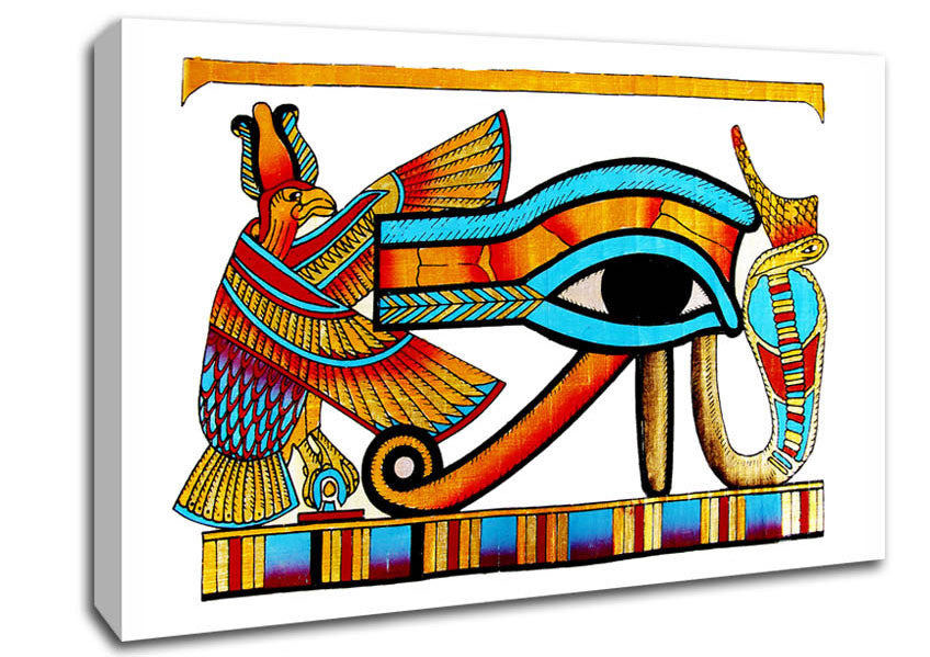Egyptian All Seeing Eye Of Ra Canvas Wall Art