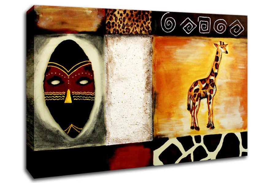 African Tribal Art Canvas Wall Art