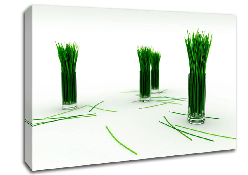 Wheat Glass Grass Canvas Wall Art