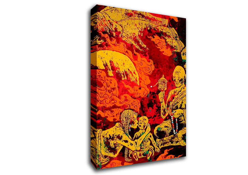 Tibetan Art Fire Wall Canvas Wall Art