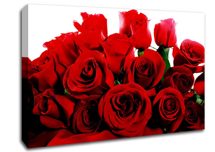 Bouquet Of Red Roses Canvas Wall Art