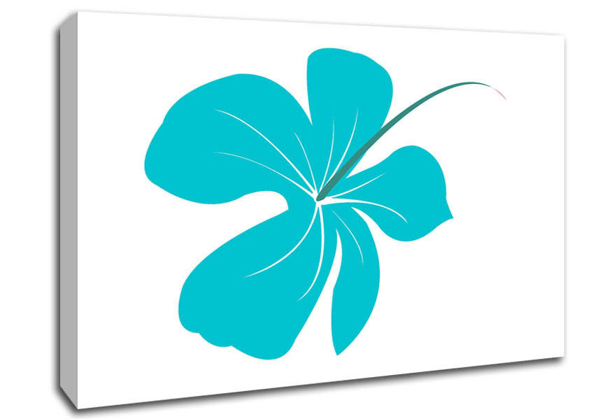 Blue Bloom Canvas Wall Art
