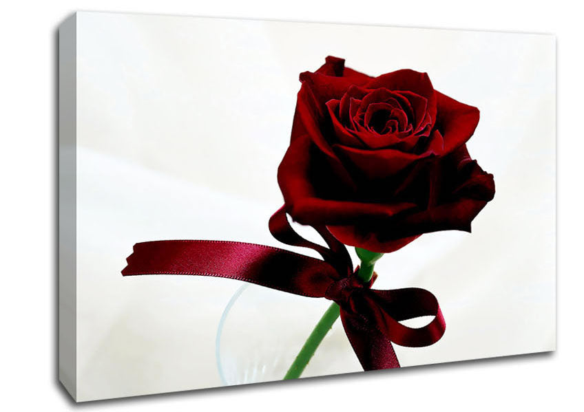 Deep Red Rose Canvas Wall Art