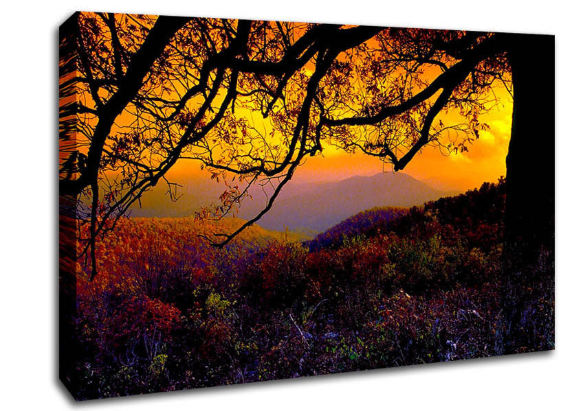 Autumn Dusk Canvas Wall Art