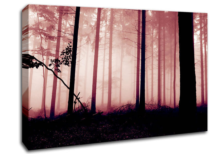 Mauve Forest Mist Canvas Wall Art