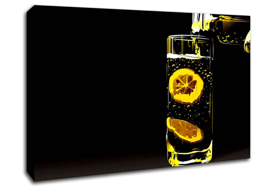Water With Lemon Canvas Wall Art