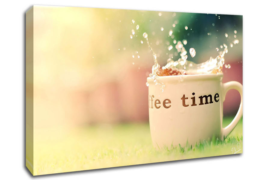 Coffee Time Canvas Wall Art