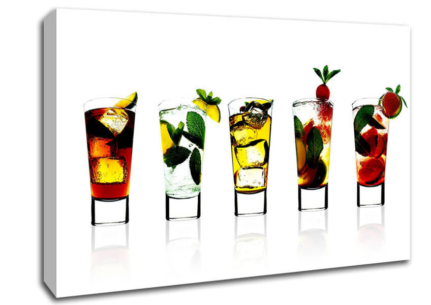 Cocktail Party With Ice Canvas Wall Art