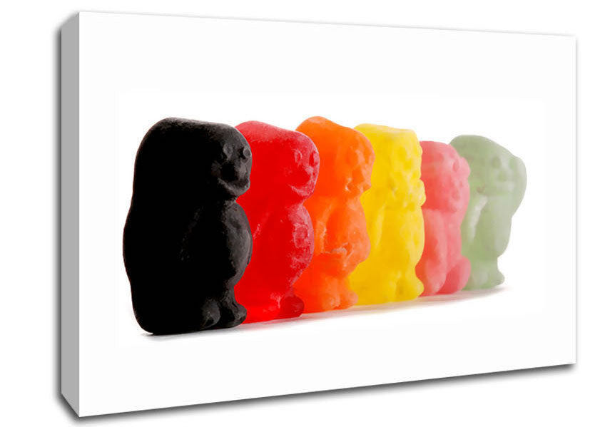 Jelly Baby Smiles Canvas Wall Art