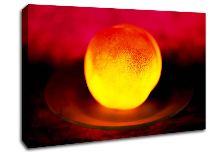 Peach Glow Canvas Wall Art