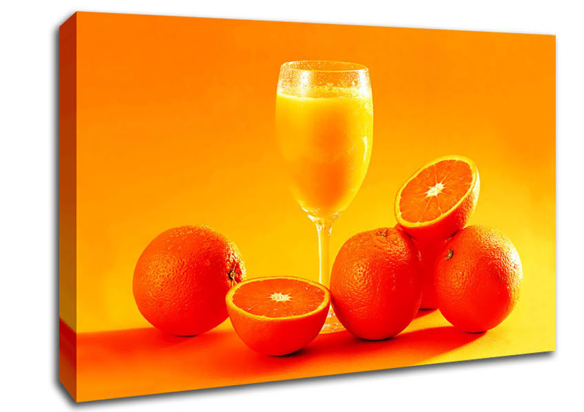 Breakfast Juice Canvas Wall Art