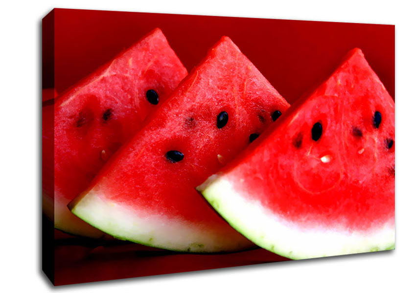 Melon Wedges Canvas Wall Art