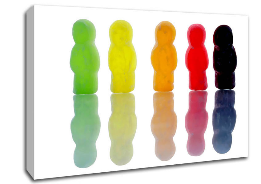 Jelly Baby March Canvas Wall Art