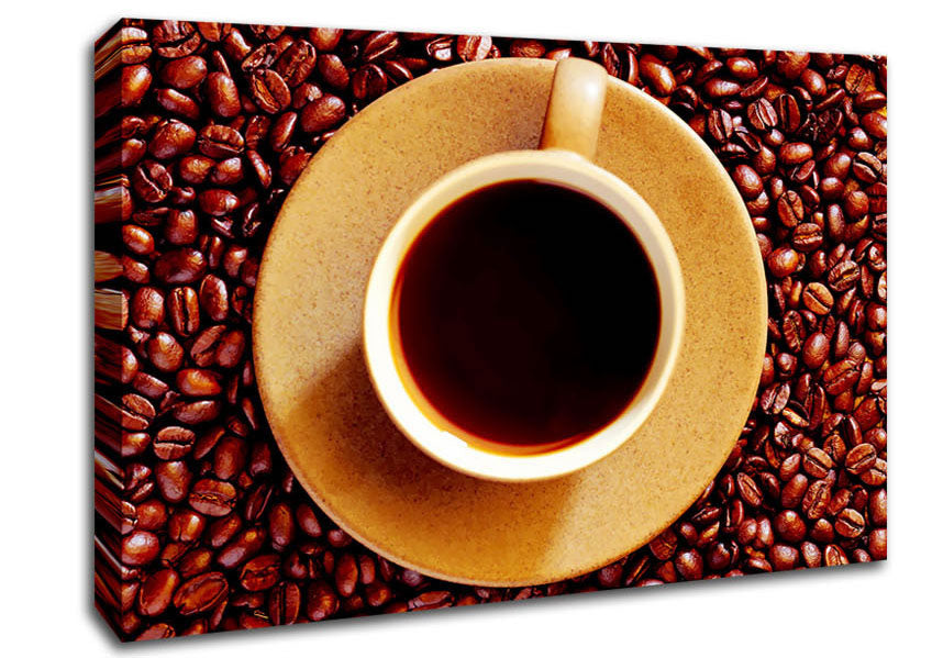 Coffee Bean Galour Canvas Wall Art