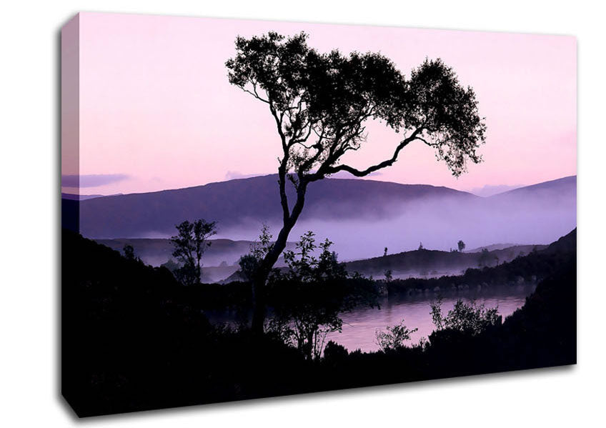 Lakeside Tree Canvas Wall Art