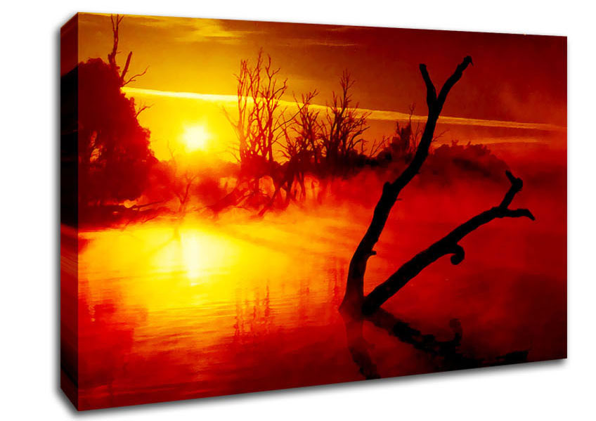 Red Morning Dream Canvas Wall Art