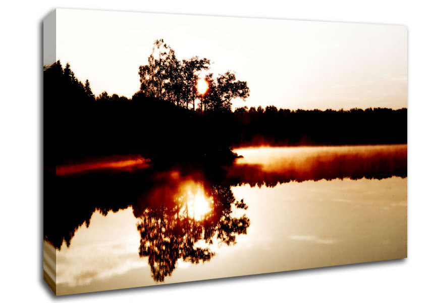 Chocolate Lake Canvas Wall Art