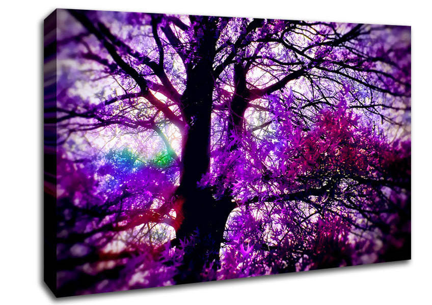 Psychedelic Tree Canvas Wall Art