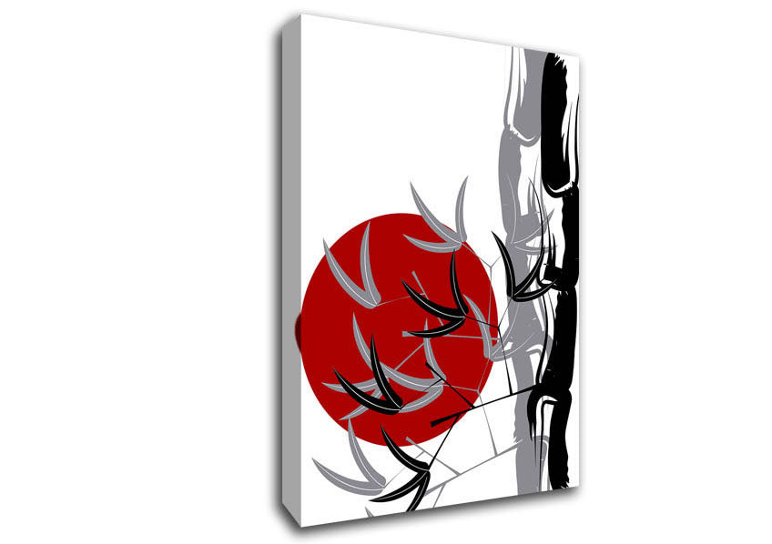 Red Sun Burn Canvas Wall Art