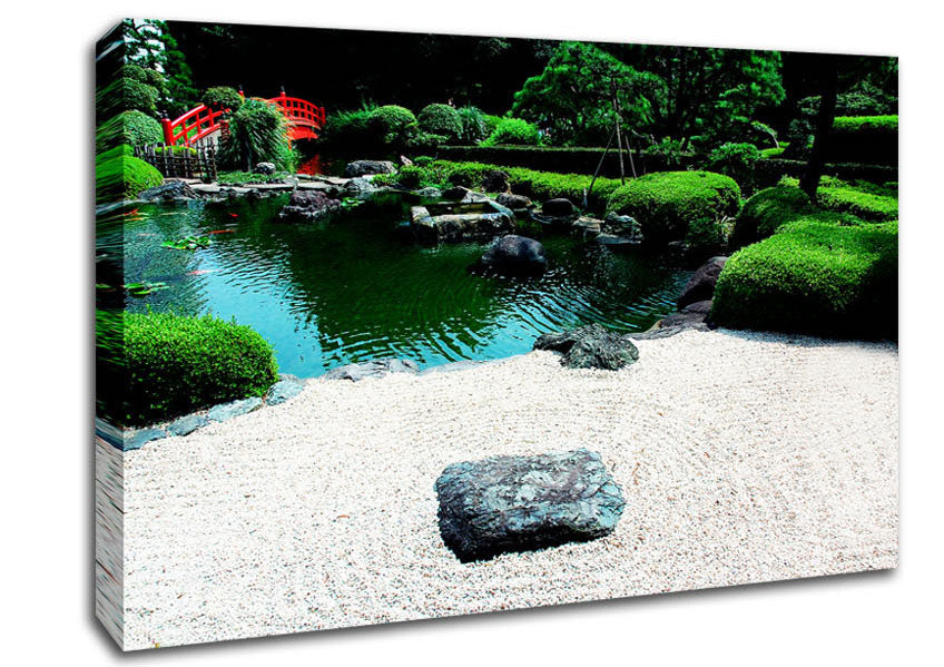 Peaceful Chinese Garden Canvas Wall Art