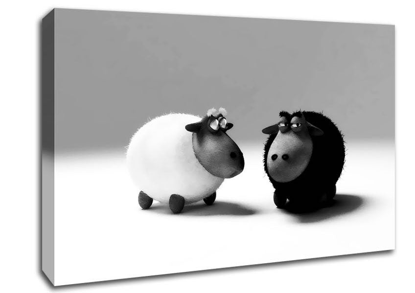 The Black Sheep Of The Family Canvas Wall Art