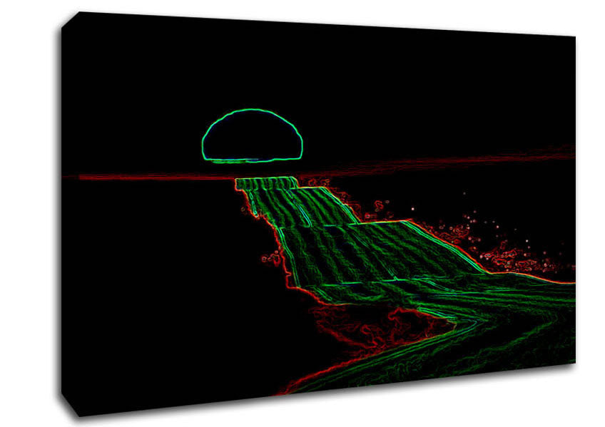 Night Road Canvas Wall Art