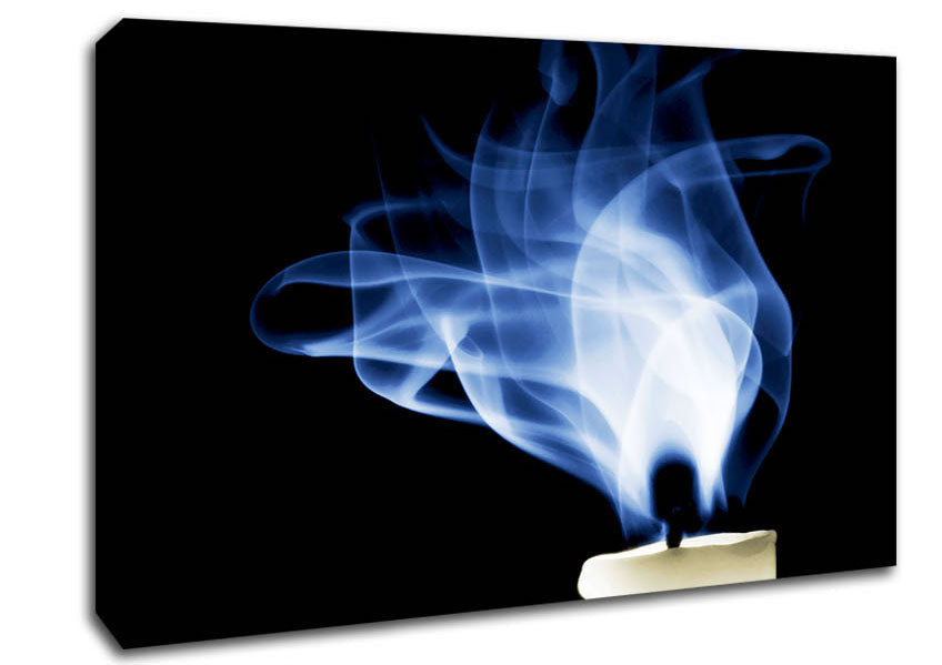 Candle Smoke Canvas Wall Art