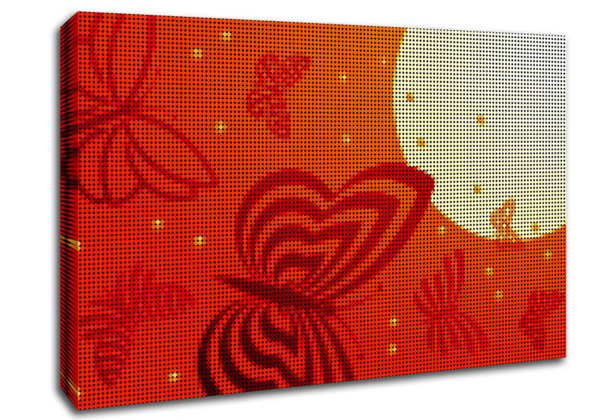 Butterfly Sun Canvas Wall Art