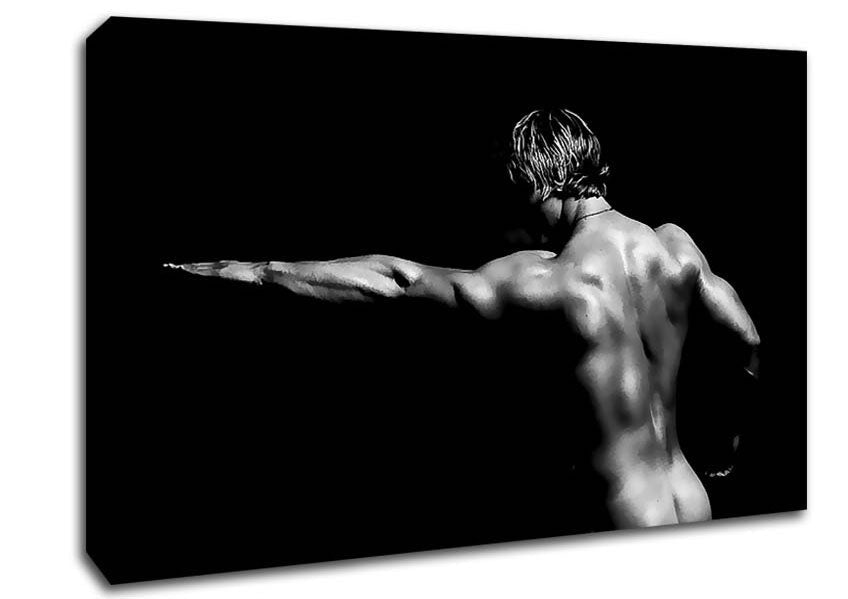 Contours Of A Man Canvas Wall Art