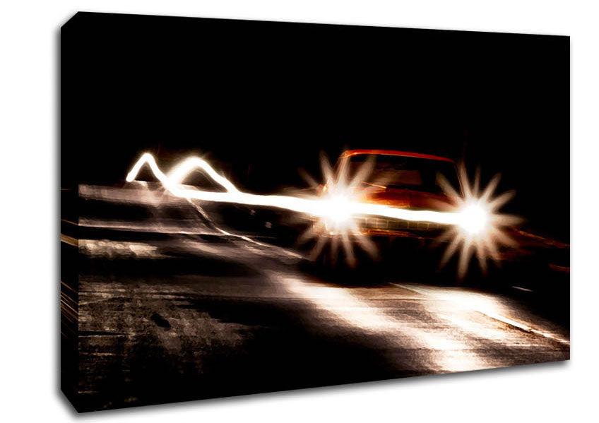 Street Car Race Canvas Wall Art